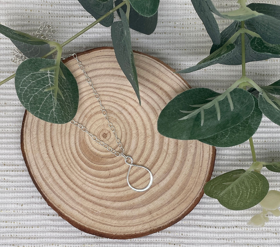 Thumbnail: Infinity Pendant Necklace - 925 Sterling Silver
