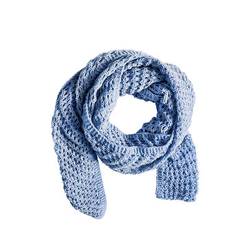 Blue Knitted Scarf