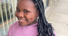 Kids large knotless braids at BXJ Braid Salon Braid Studio