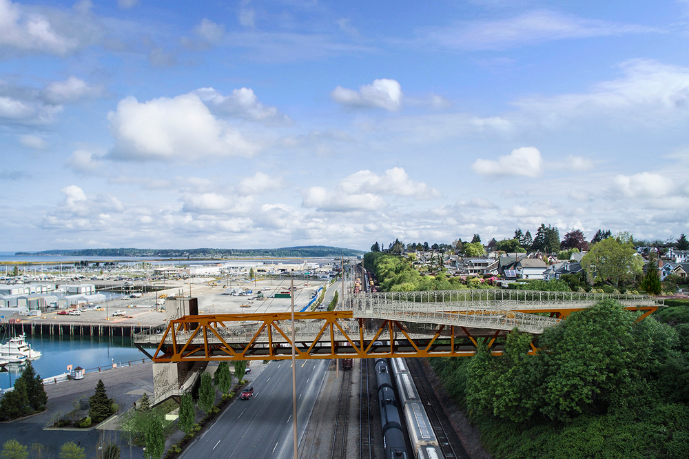 19M bridge for people and pipes will open this fall on Everett waterfront
