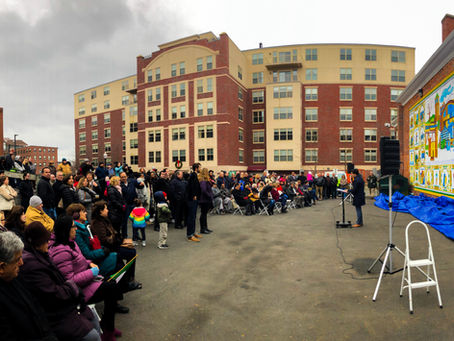 Immigrant Mural Unveiled on Washington St.; Rep. Vargas Delivers Remarks