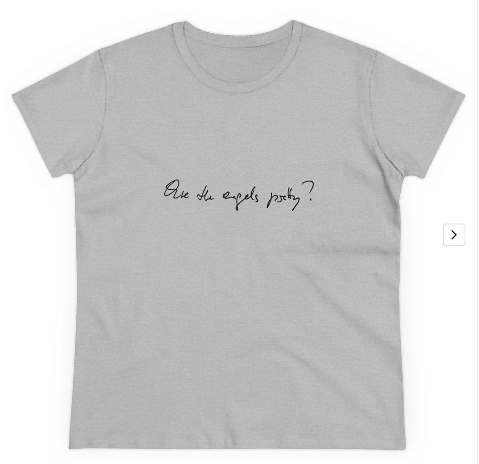 Thumbnail: Are the Angels pretty ? - Women's Midweight Cotton Tee