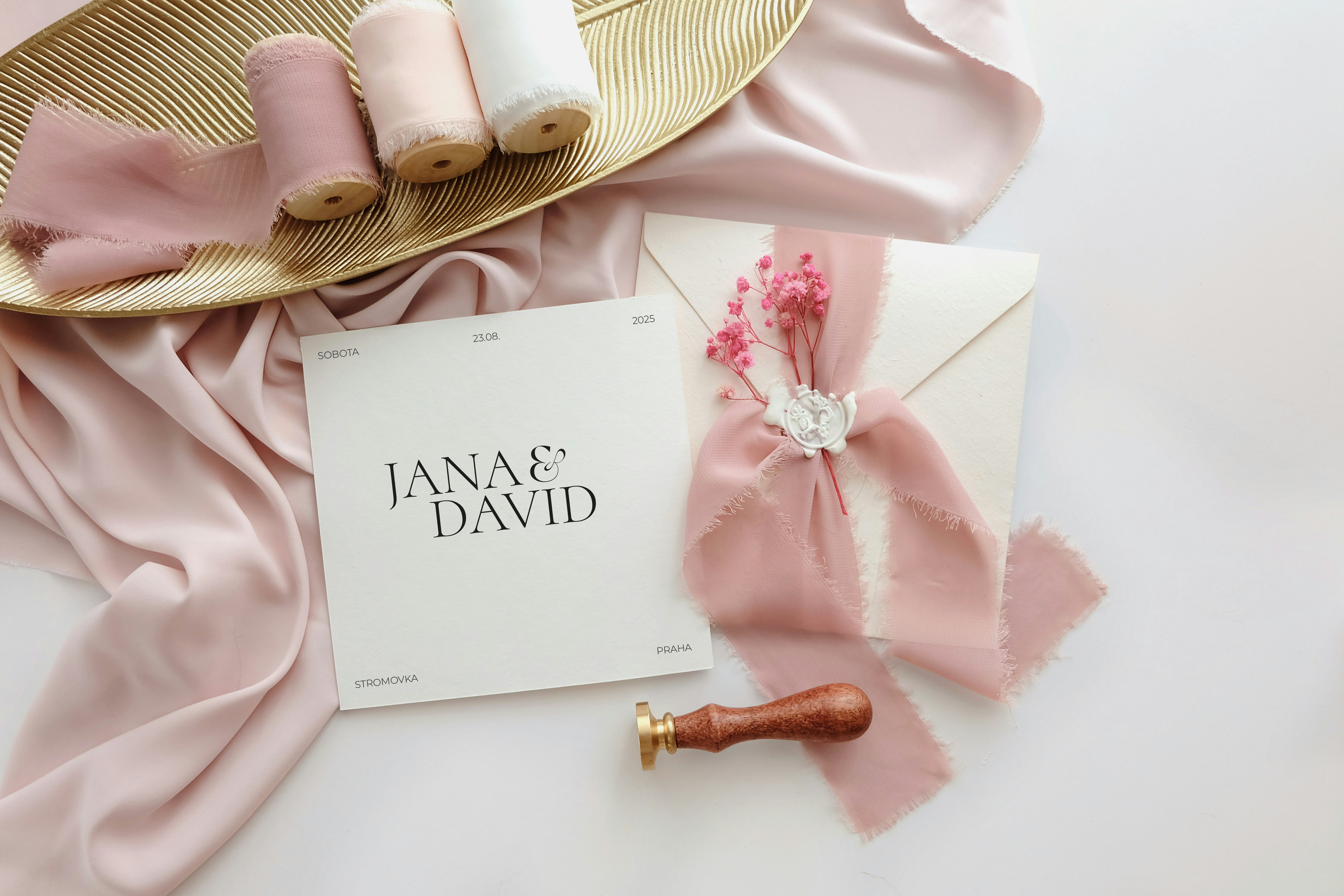 Svatební oznámení čtverec