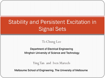 Stability and Persistent Excitation in Signal Sets.png