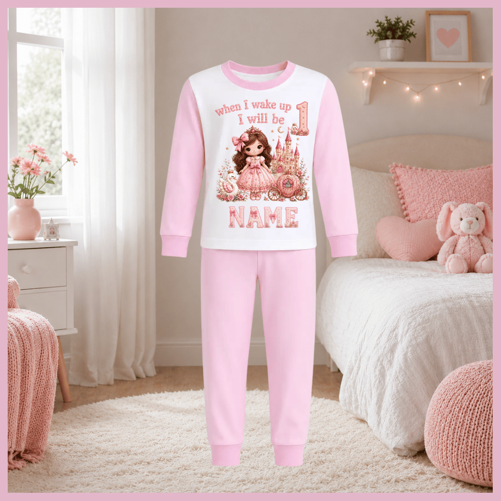 Personalised birthday pyjamas when i wake up