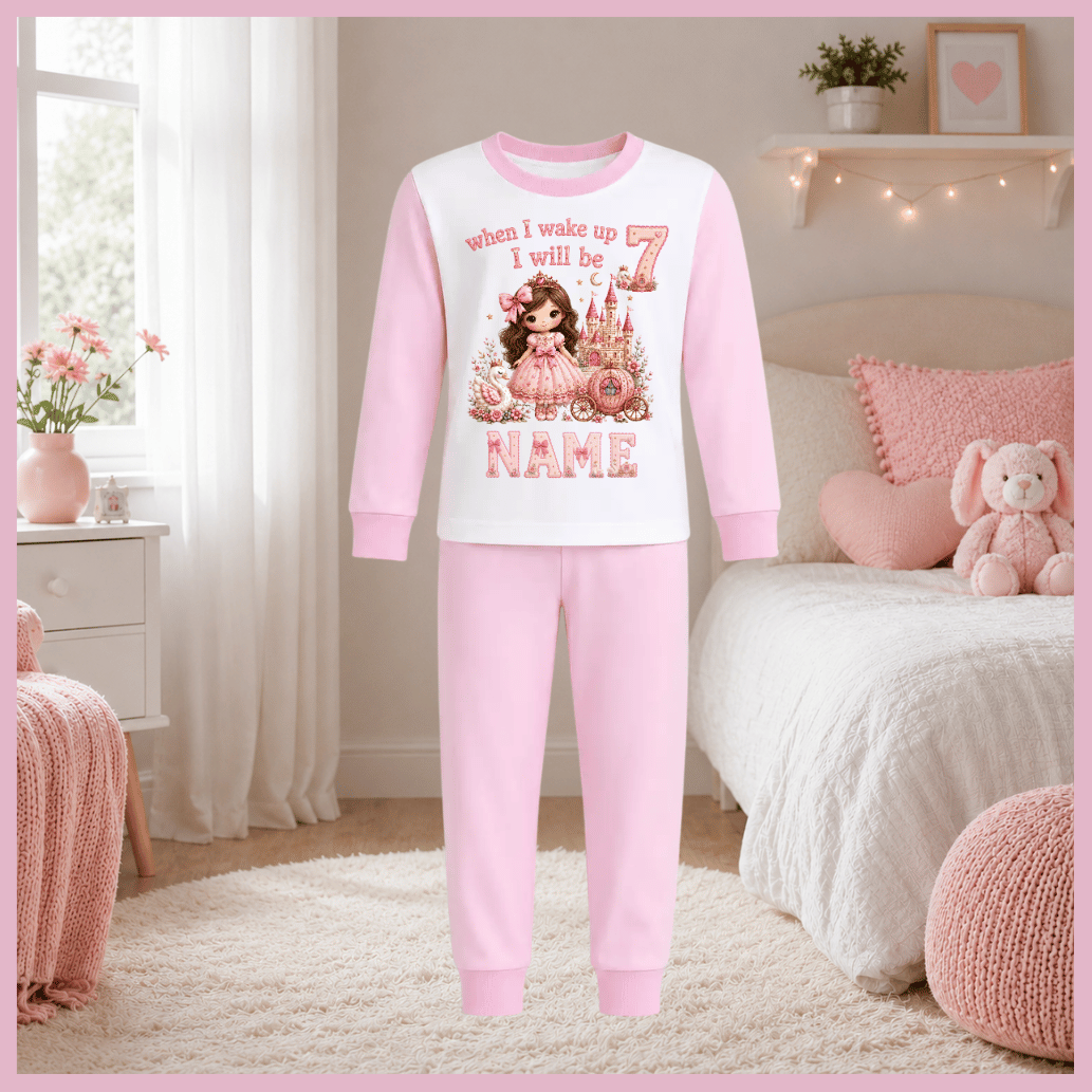 Personalised birthday pyjamas when i wake up