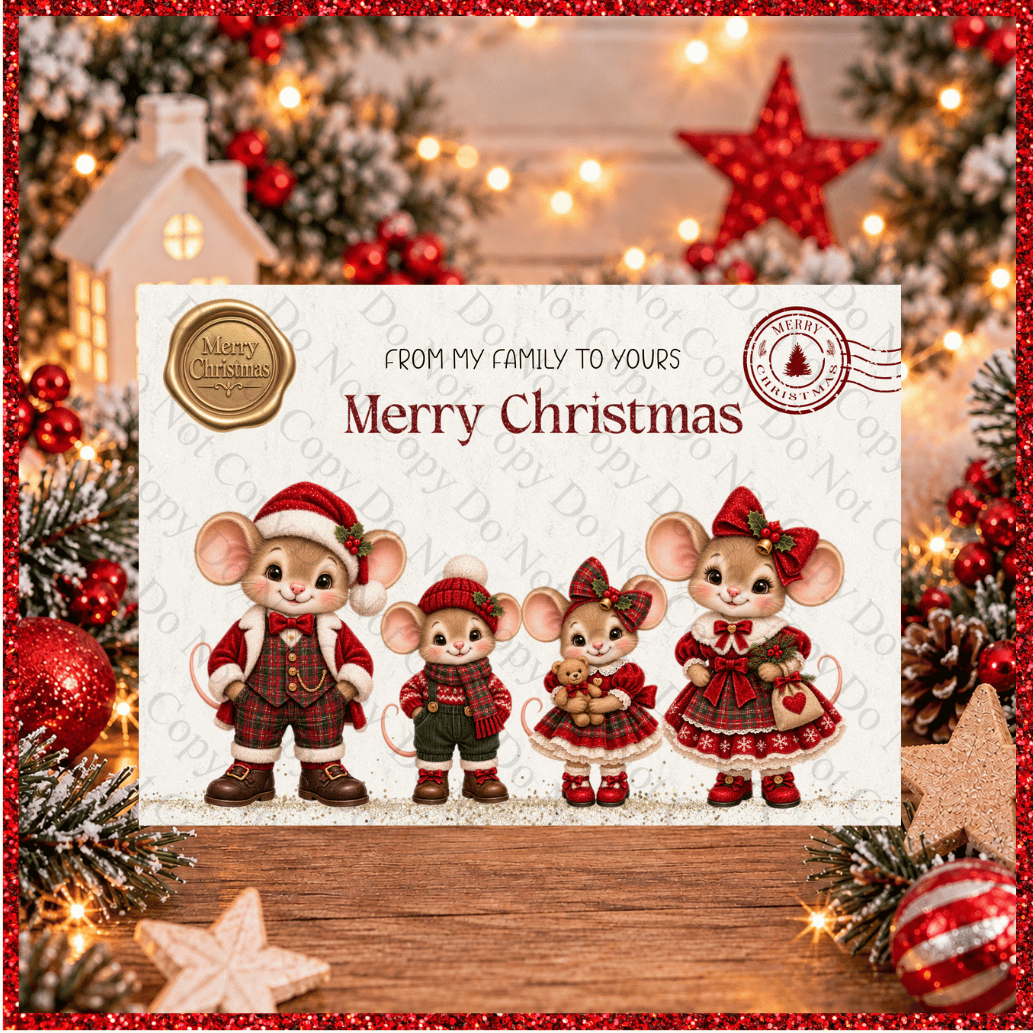 Christmas Family Gift magnetic Box personalised