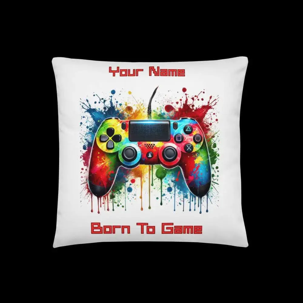 Personalised Gaming Cushion – 40cm x 40cm