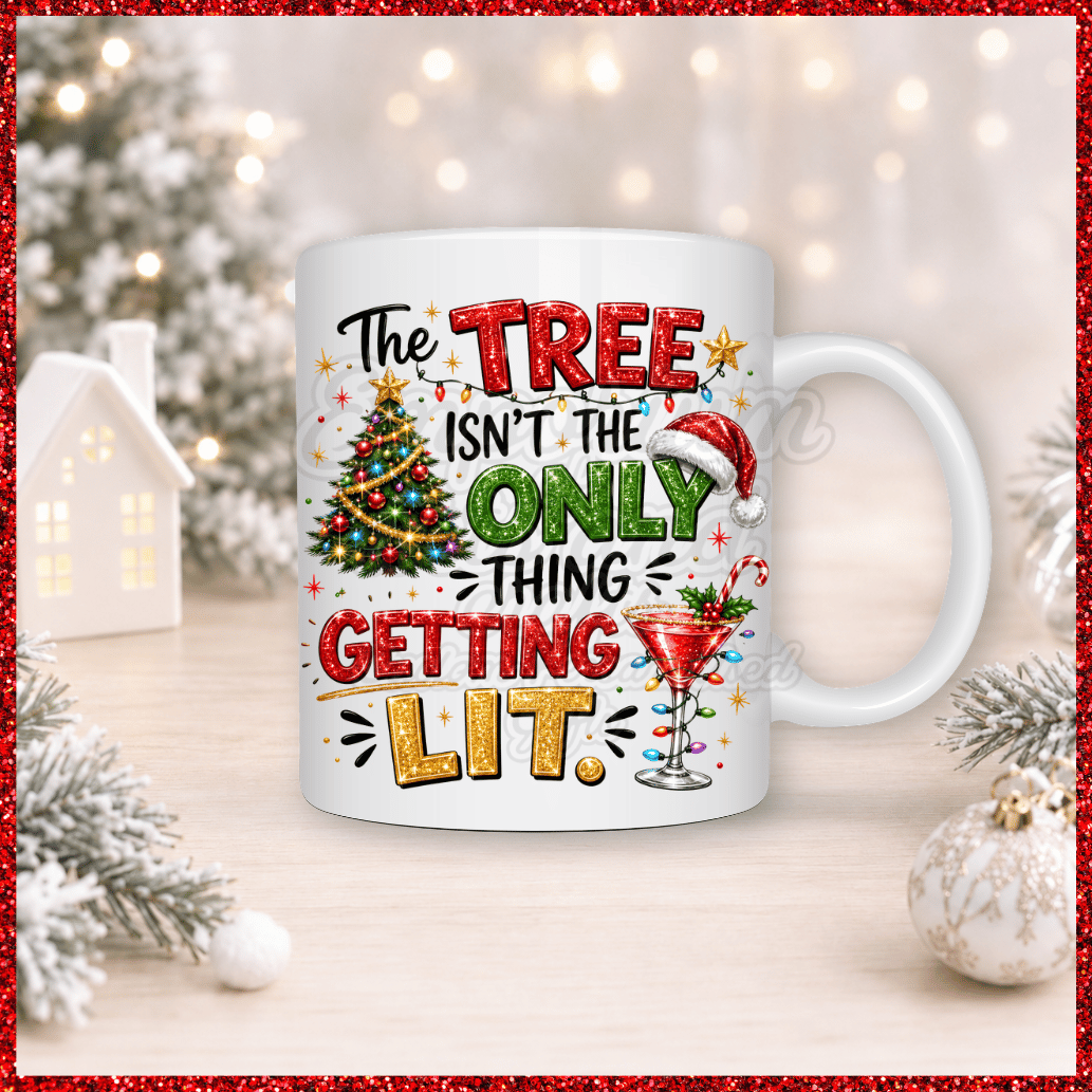 Funny & Rude Christmas 11oz Mug getting lit