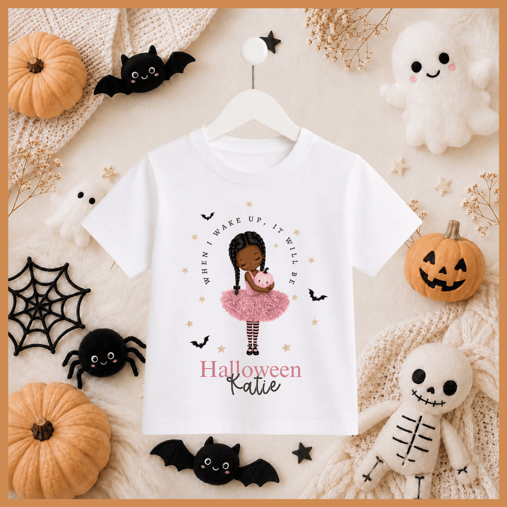 Personalised Children's When I Wake Up I Will Be Halloween T-Shirt