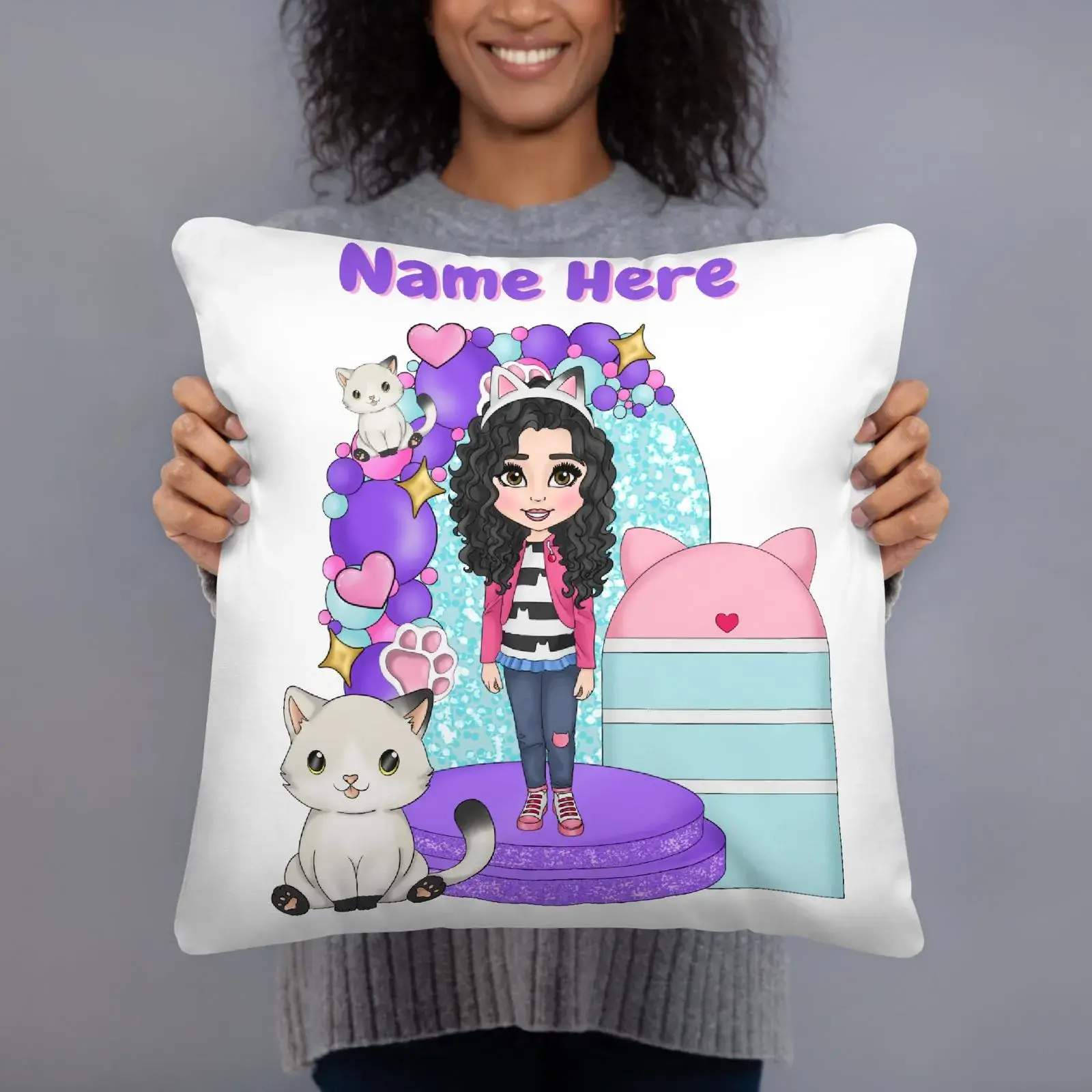 Personalised Gabby Cushion – 40cm x 40cm