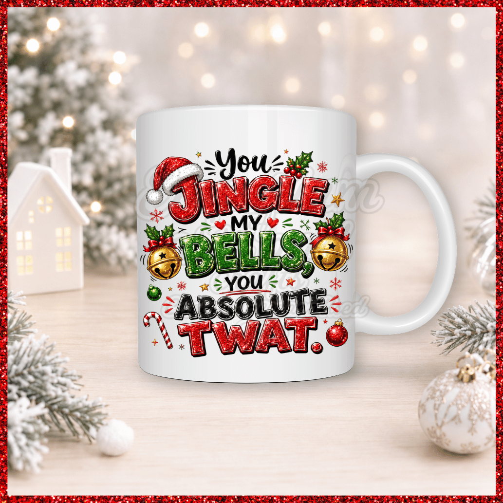 Funny & Rude Christmas 11oz Mug jingle my bells