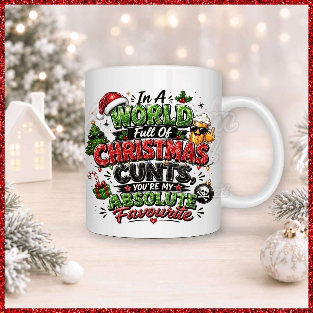 Funny & Rude Christmas 11oz Mug Christmas c***s