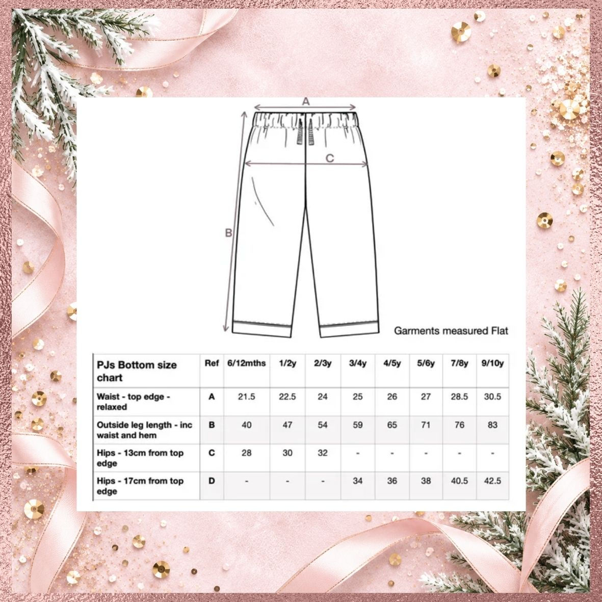 Personalised Pink Carousel Christmas Pyjamas