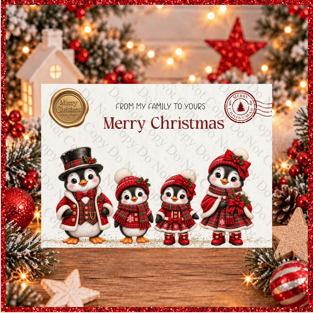 Christmas Family Gift magnetic Box personalised