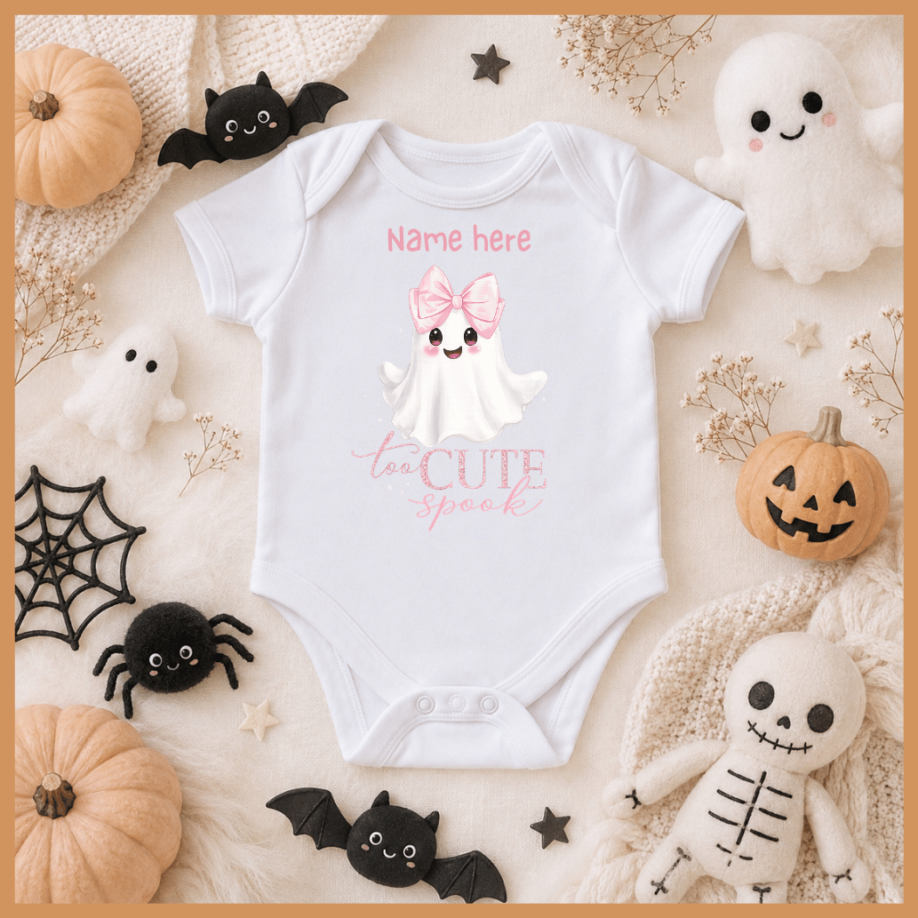 Personalised Baby Halloween Bodysuit – 100% Cotton 1st Halloween