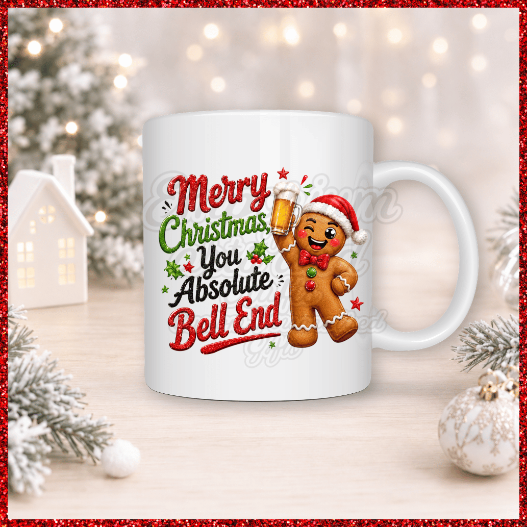 Funny & Rude Christmas 11oz Mug absolute b***end