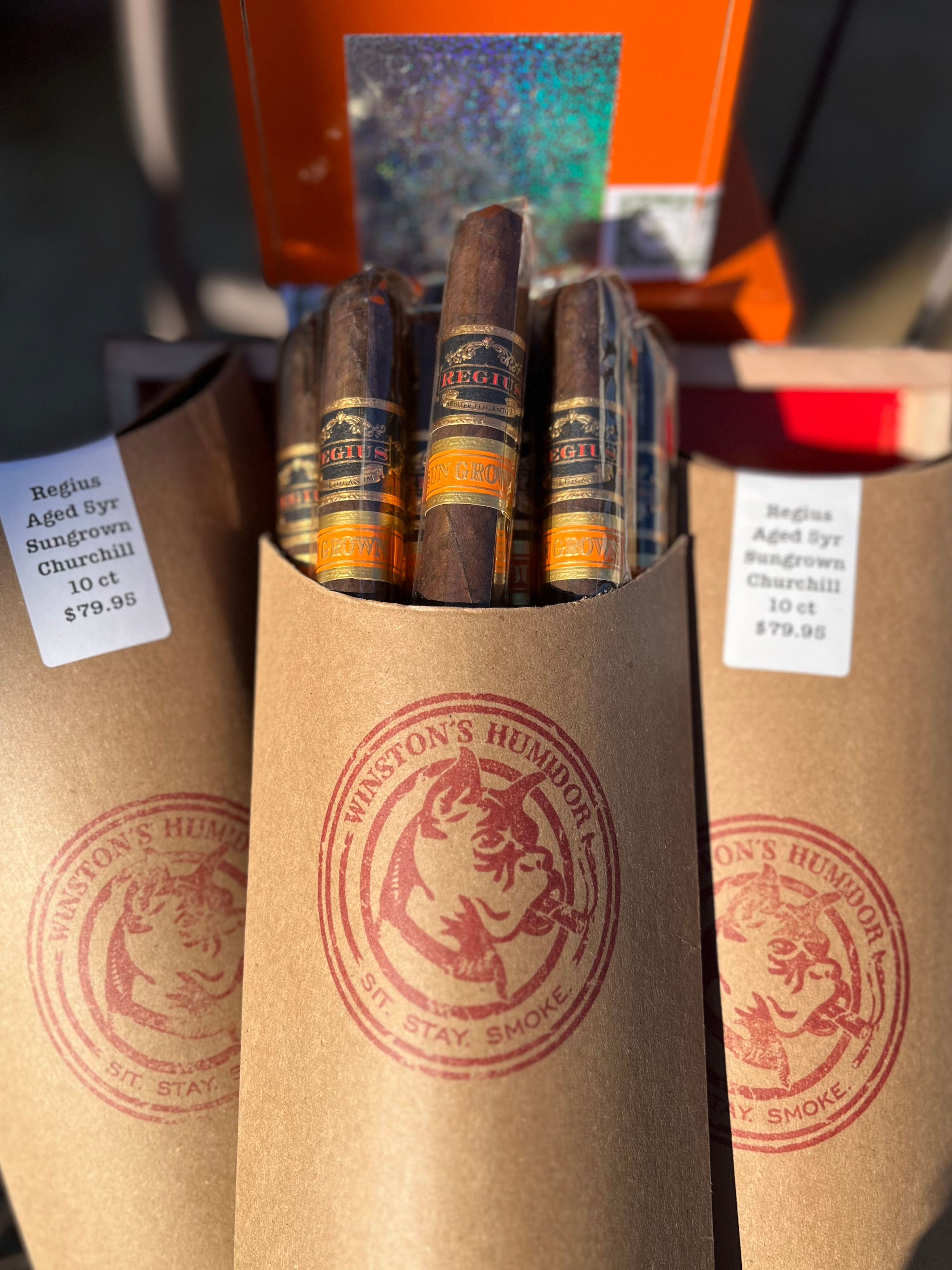 Regius Aged 5yr Sungrown Churchill 10 pack