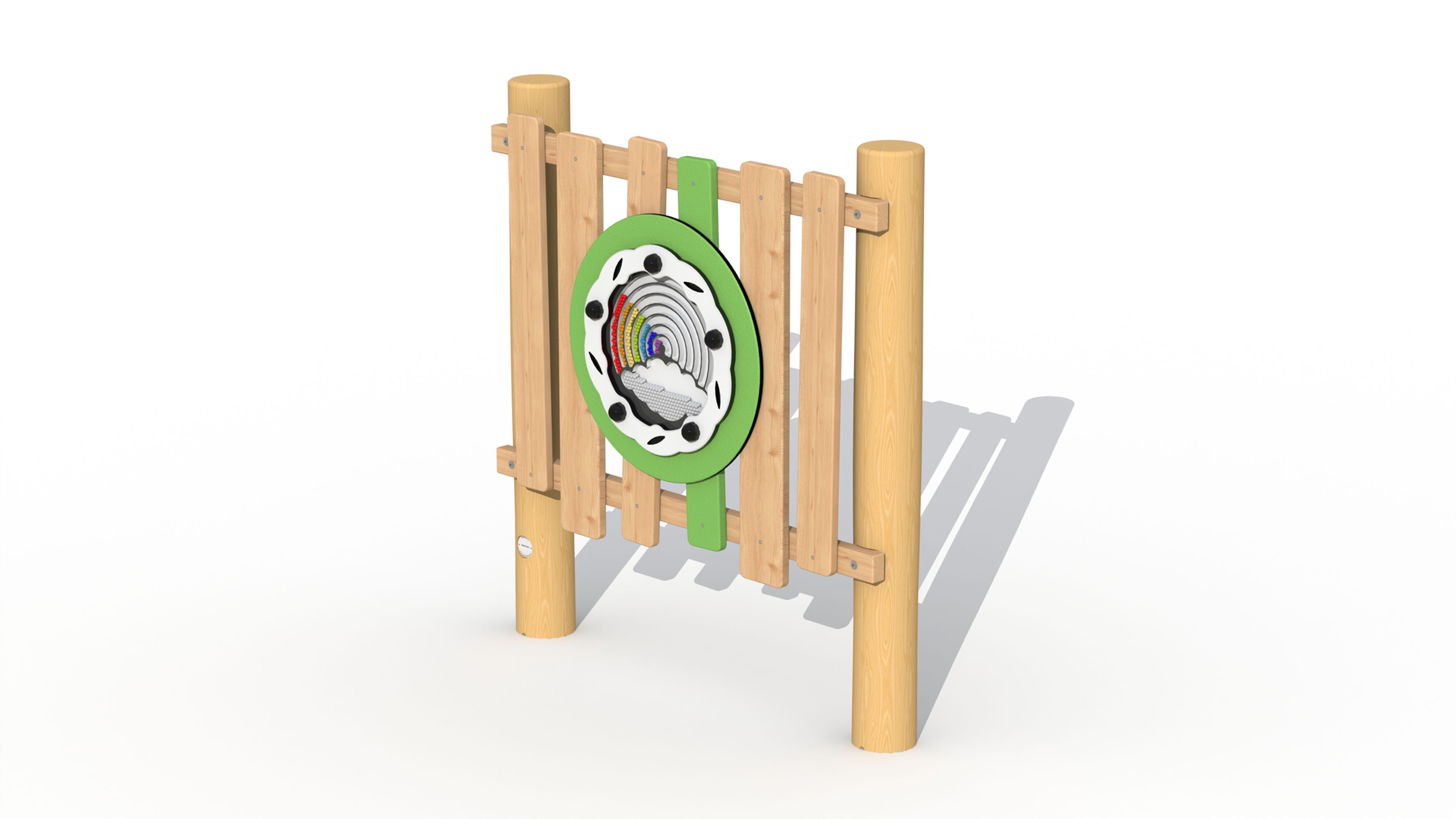Rainbow Play Panel with Robinia Posts