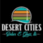 Desert Cities Solar & Glass LLC Logo FINAL_VERT on BK