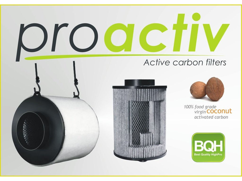 Kokosový filter ProActiv - 1000m³/h - Ø200