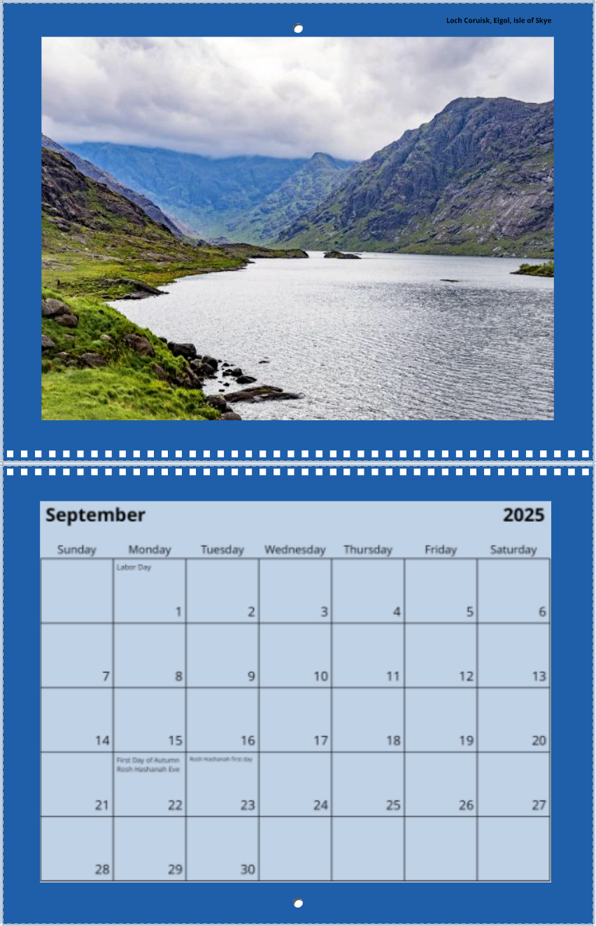Thumbnail: 2025 Calendar - "Scotland"