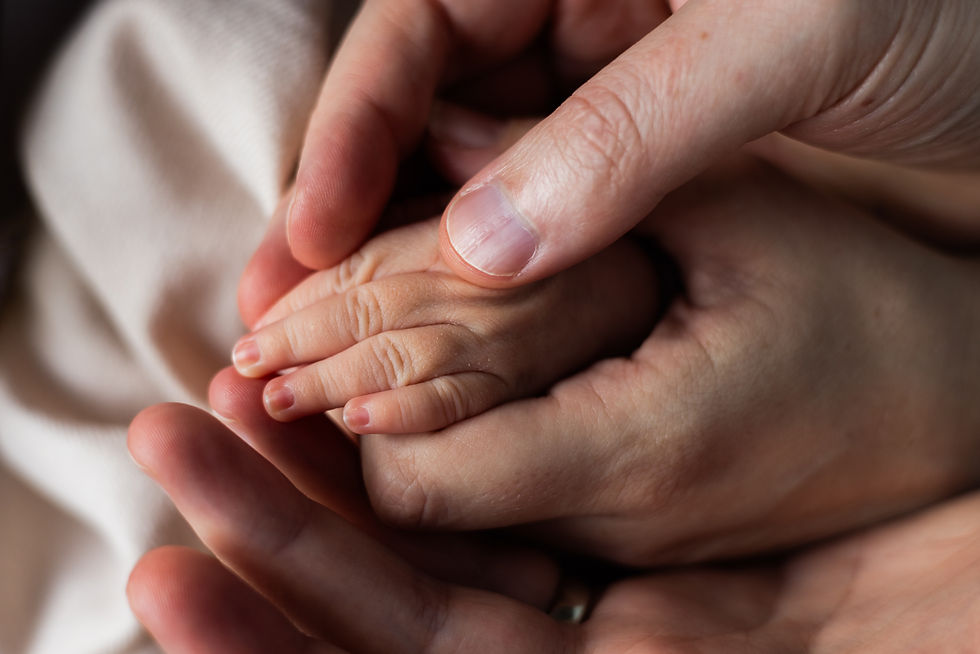 Newborn Photo Session at Home with Grandparents