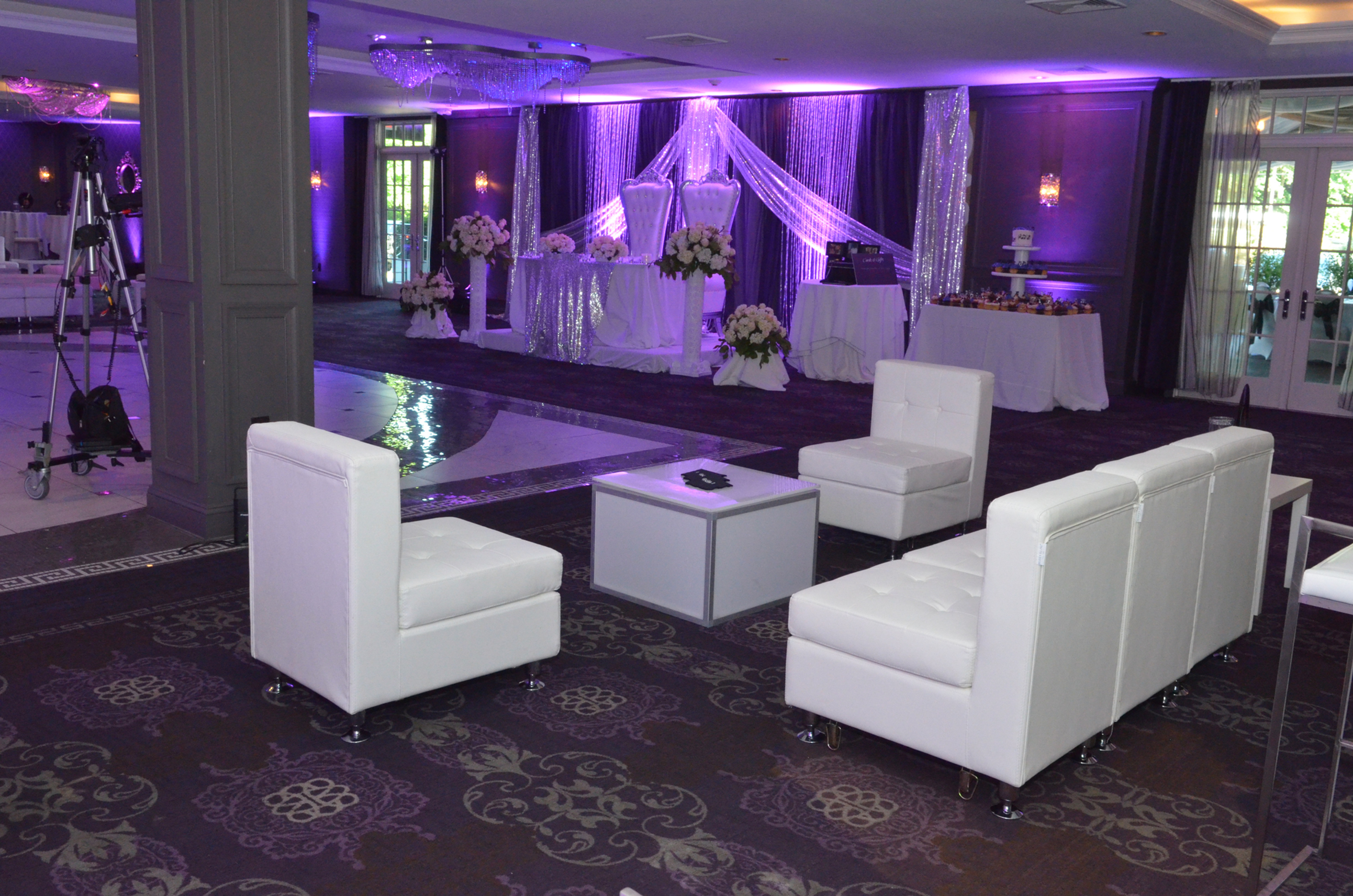 White Leather Modular Furniture Chair Piece