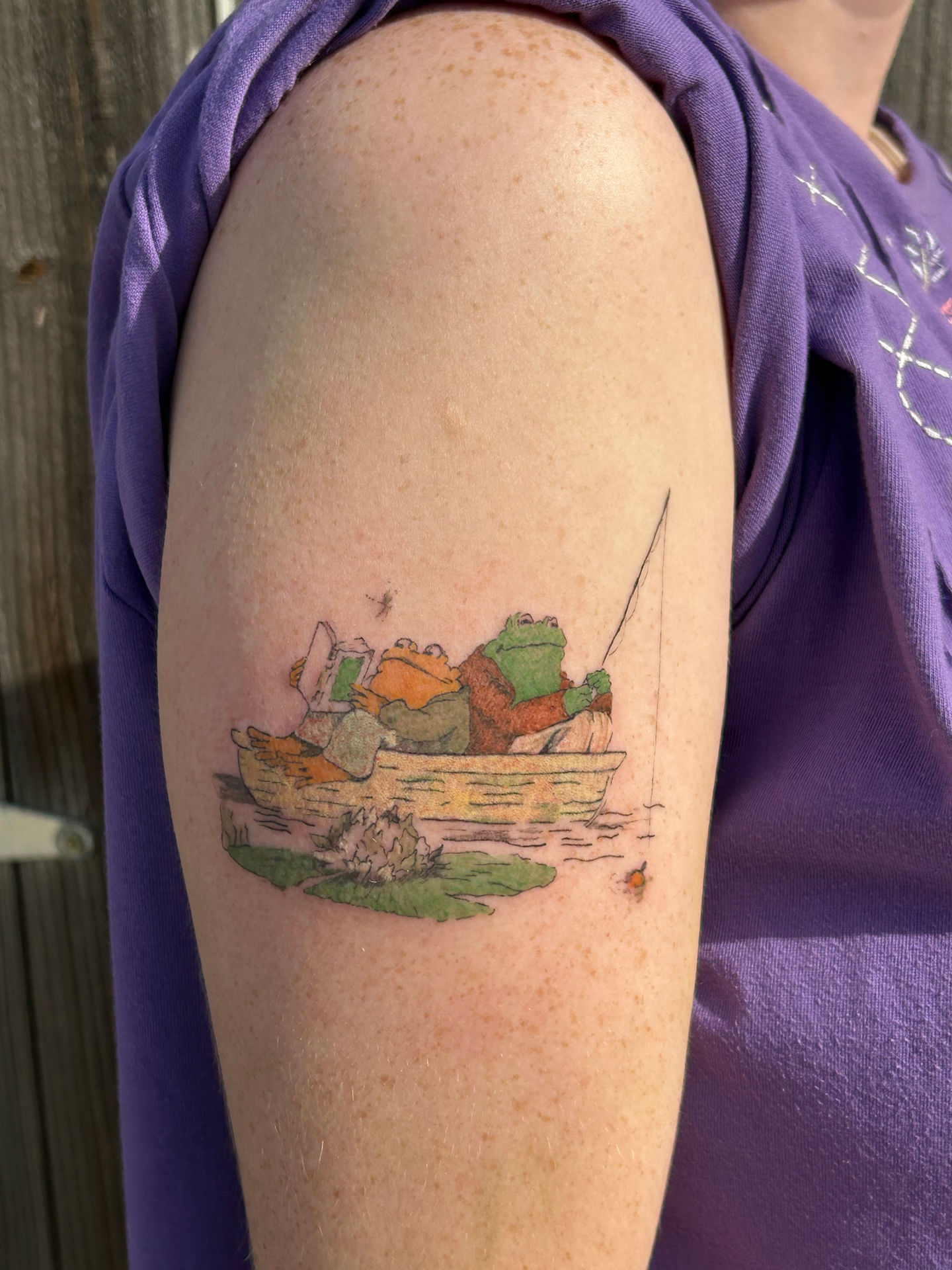 Custom frog and toad scene in color