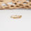 Thumbnail: K14YG Natural Color Rose Cut Diamond Ring (Shiny)
