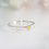 Thumbnail: Silver "Simple & Cute" Yellow Rose Cut Natural Diamond Ring