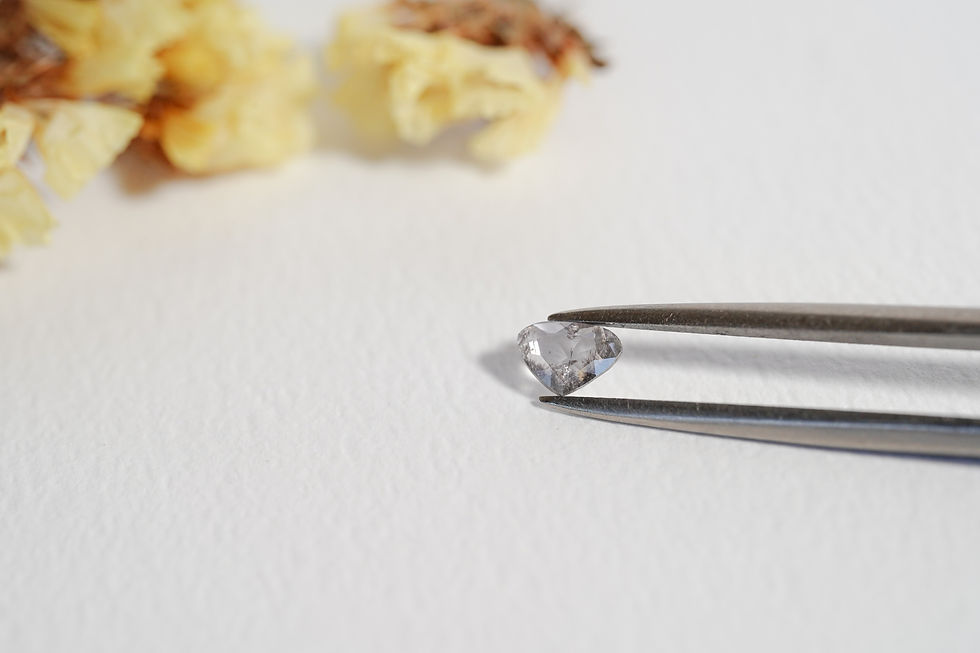 Thumbnail: Heart-shaped rose-cut natural diamond