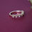 Thumbnail: K10YG Rose Cut Natural Diamond Ring