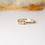 Thumbnail: K10YG natural rough diamond ring