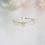 Thumbnail: Silver "Simple & Cute" Yellow Rose Cut Natural Diamond Ring