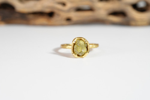 K18 YG 6.50 carat.天然￼￼ダイヤモンドリング