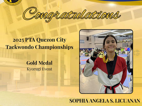 Congratulations, Sophia Angela S. Licuanan!