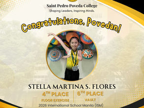 Congratulations, Stella Martina S. Flores!