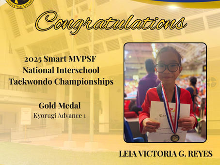 Congratulations, Leia Victoria G. Reyes!