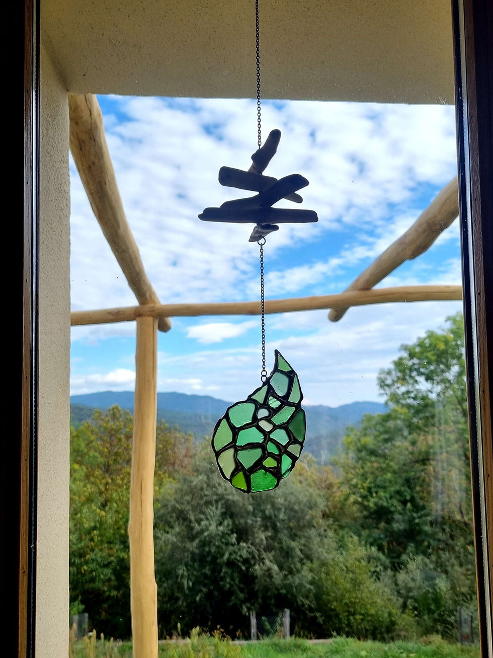 Miniature : Suspension Goutte 💦 verte 🌿