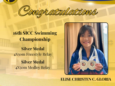 Congratulations, Elise Christen C. Gloria!