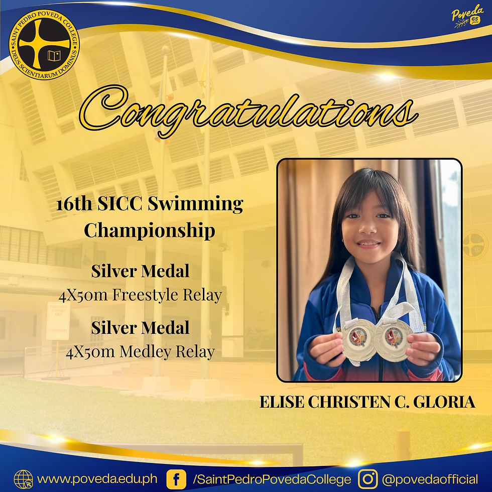 Congratulations, Elise Christen C. Gloria!
