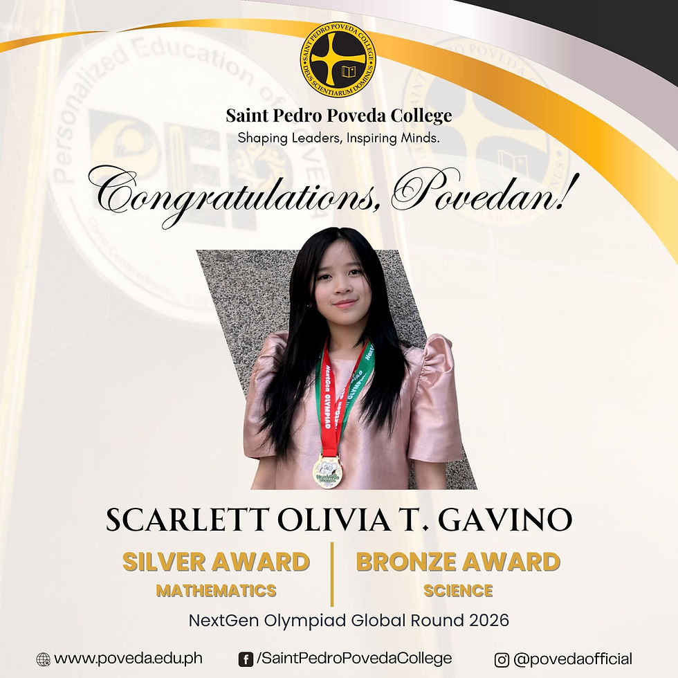 Congratulations, Scarlett Olivia T. Gavino!