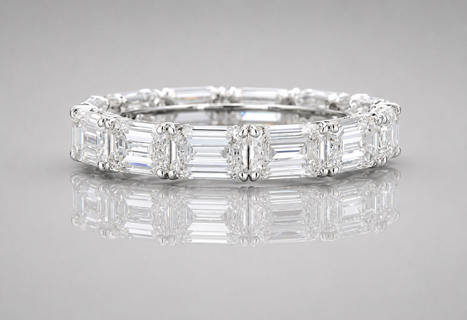 5 carat Baguette Eternity Diamond Band