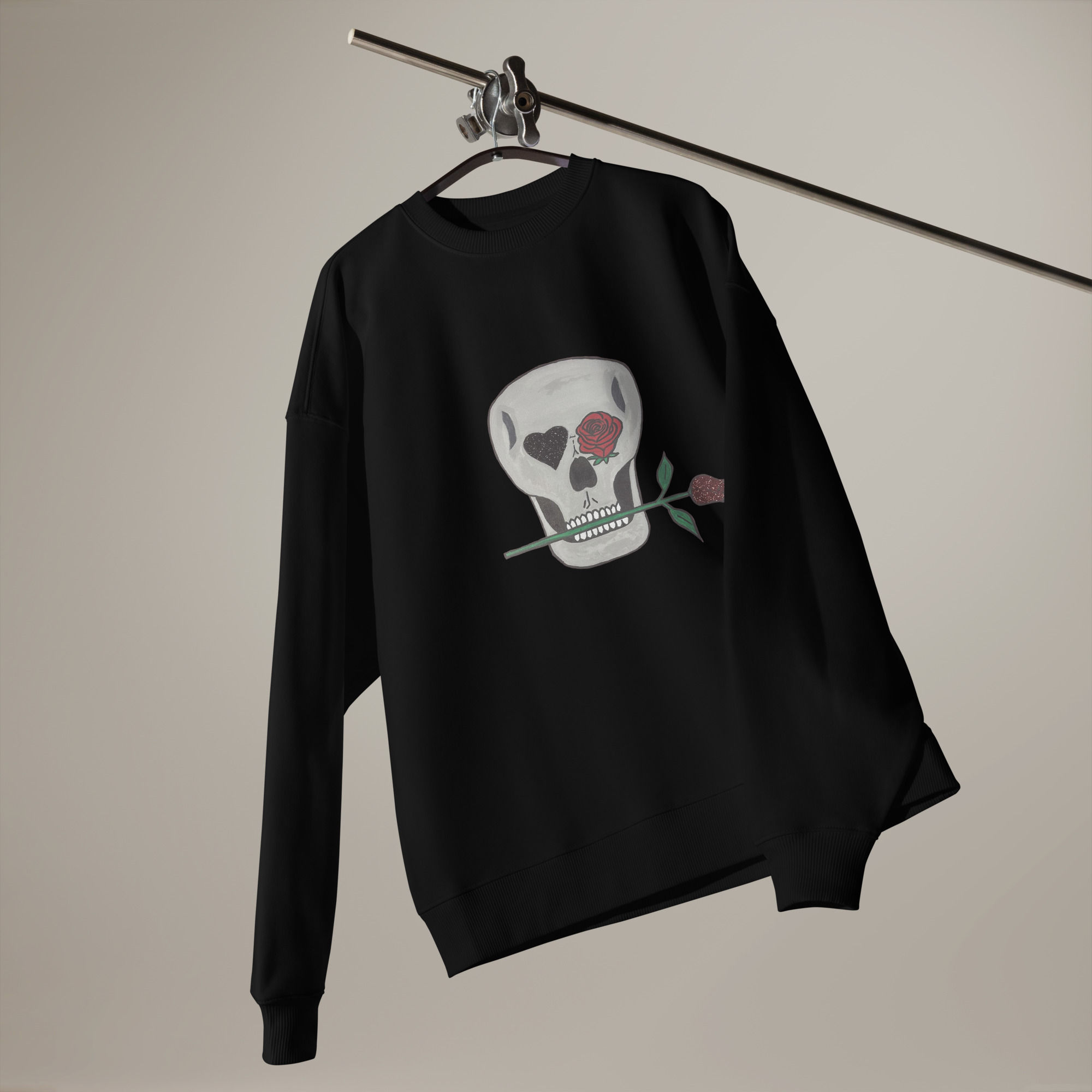 Skull n Roses Unisex organic oversized sweatshirt