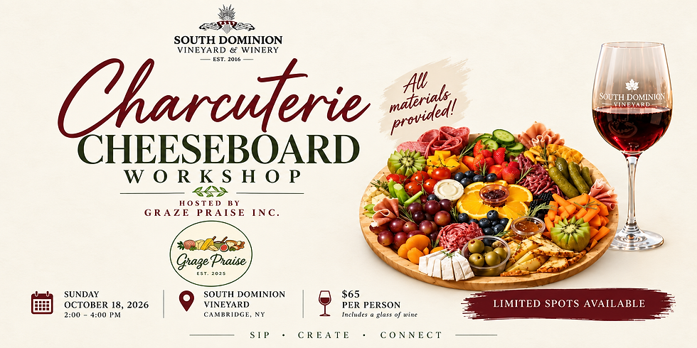 Sip, Create & Connect: Charcuterie Cheeseboard Workshop