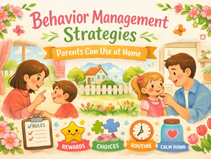 Behavior Management Strategies- Parents Can Use at Home: