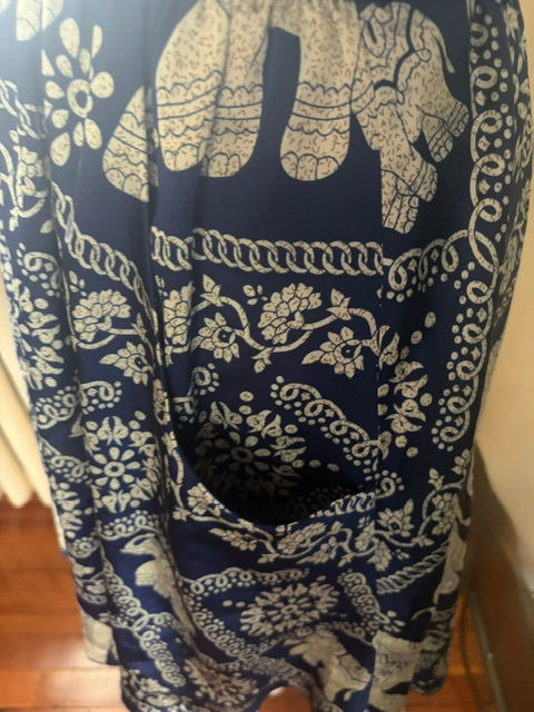 Paper Plane London Women’s Blue Elephant/Floral Dress - Size S/M
