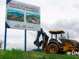 Inician las obras del Parque de Desarrollo Humano de Alajuelita, en el Barrio Tejarcillos