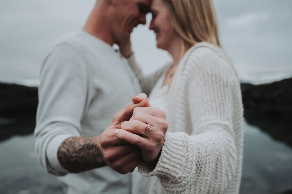 Foggy Day Engagement Photos